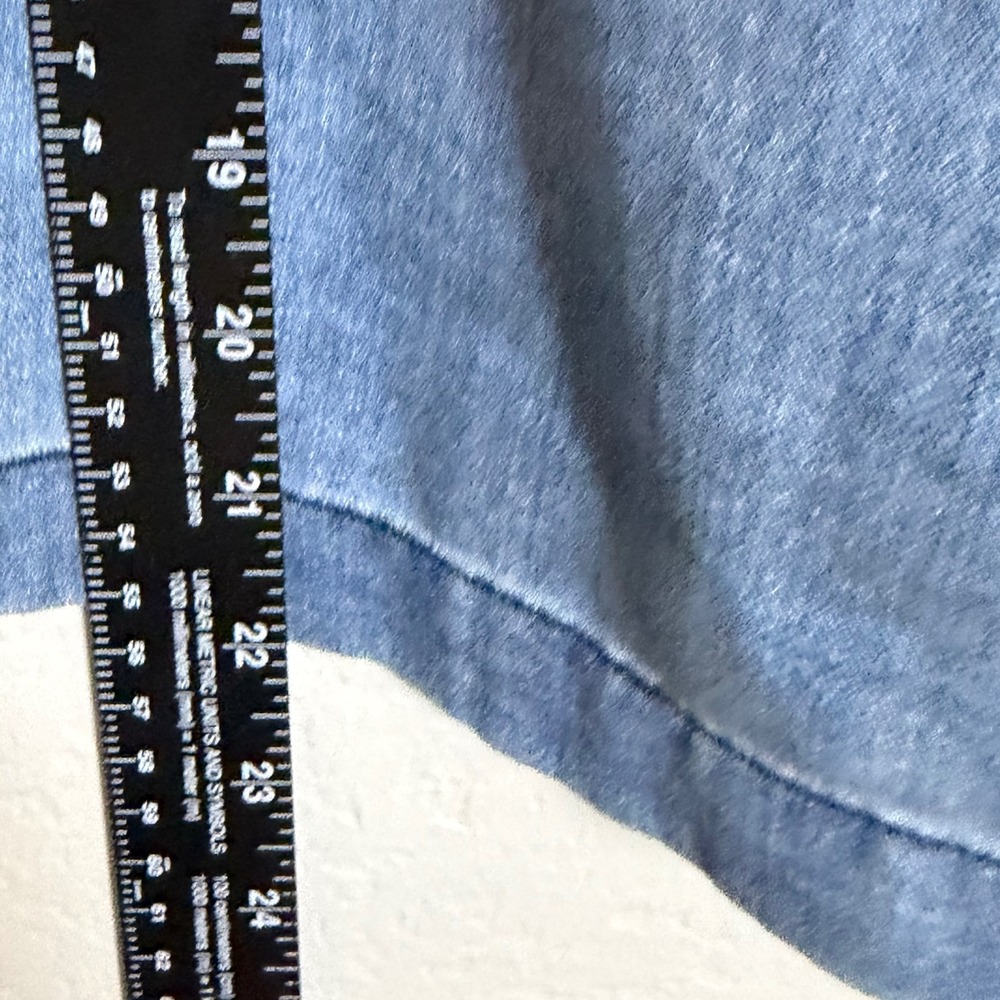 Wilfred Free Women's Denim Smocked Off Shoulder Top, Light Blue, Size L - Picture 5 of 5